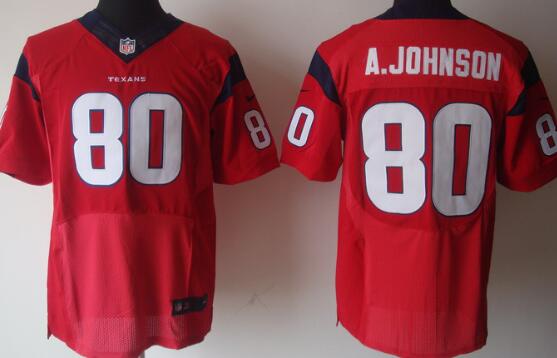 Nike Houston Texans 80 Andre Johnson elite red NFL Jerseys