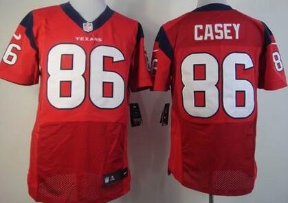 Nike Houston Texans 86 James Casey Elite Red NFL Jerseys