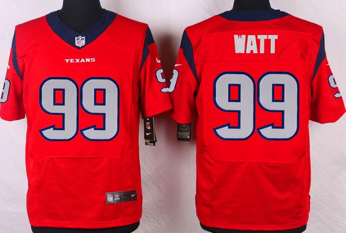 Nike Houston Texans 99 J.J. Watt Elite Red NFL Jerseys