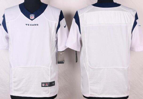Nike Houston Texans Blank Elite White NFL Jerseys
