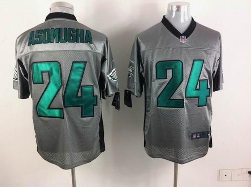Nike Philadelphia Eagles 24 Nnamdi Asomugha Elite NFL Grey Shadow Jerseys Nike Philadelphia Eagles 24 Nnamdi Asomugha Elite NFL Grey Shadow Jerseys