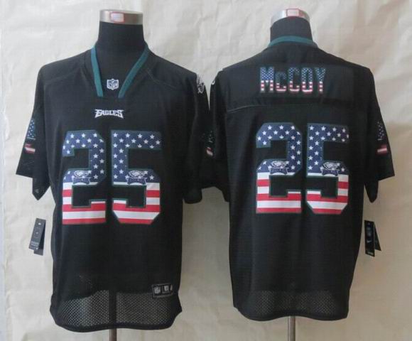 Nike Philadelphia Eagles 25 McCoy USA Flag Fashion Black Elite Jerseys Nike Philadelphia Eagles 25 McCoy USA Flag Fashion Black Elite Jerseys