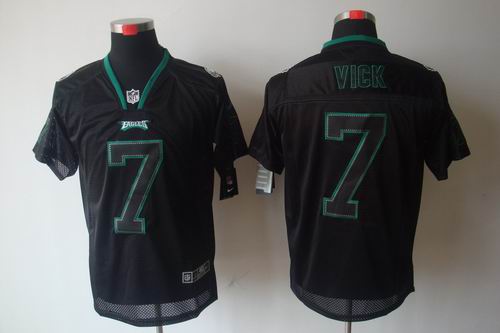 Custom Nike Philadelphia Eagles 7 Michael Vick Elite Black NFL Lights Out Jerseys Custom Nike Philadelphia Eagles 7 Michael Vick Elite Black NFL Lights Out Jerseys
