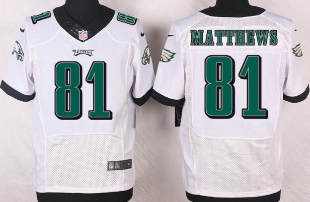 Nike Philadelphia Eagles 81 Jordan Matthews white Elite men NFL football Jerseys Nike Philadelphia Eagles 81 Jordan Matthews white Elite men NFL football Jerseys
