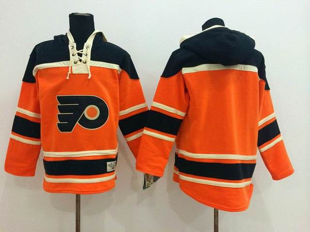 Philadelphia Flyers blank Orange Ice Hockey Hooded Sweatshirt Philadelphia Flyers blank Orange Ice Hockey Hooded Sweatshirt