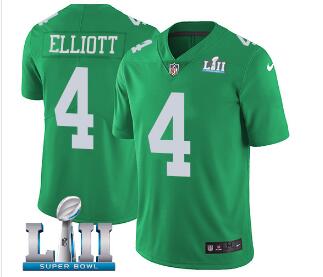 Men's Nike Eagles #4 Jake Elliott Green Super Bowl LII Stitched NFL Limited Rush Jersey Men's Nike Eagles #4 Jake Elliott Green Super Bowl LII Stitched NFL Limited Rush Jersey