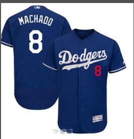 Men's Los Angeles Dodgers Manny Machado 8# Majestic Flex Base Player Jersey-001 Men's Los Angeles Dodgers Manny Machado 8# Majestic Flex Base Player Jersey-001