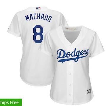 Women's Los Angeles Dodgers Manny Machado Majestic Cool Base Jersey Women's Los Angeles Dodgers Manny Machado Majestic Cool Base Jersey