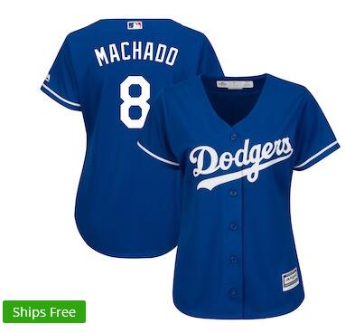 Women's Los Angeles Dodgers Manny Machado Majestic Cool Base Jersey Women's Los Angeles Dodgers Manny Machado Majestic Cool Base Jersey