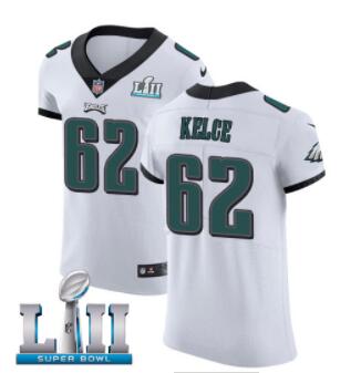 Men's Nike Philadelphia Eagles #62 Jason Kelce  Super Bowl LII Stitched NFL Vapor Untouchable Elite Jersey-003