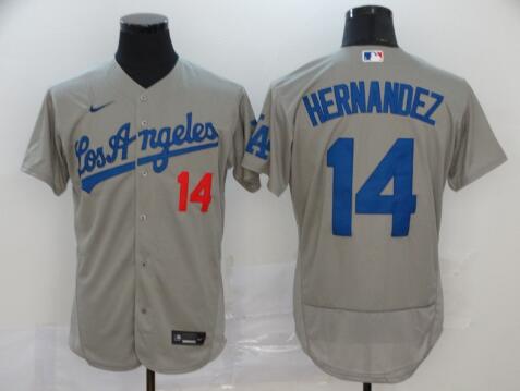 Men's Los Angeles Dodgers #14 Enrique Hernandez  Stitched MLB Flex Base Nike Jersey