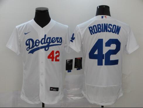 Men's Los Angeles Dodgers #42 Jackie Robinson  Stitched MLB Flex Base Nike Jersey