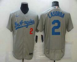 Men's Los Angeles Dodgers #2 Tommy Lasorda Stitched MLB  Nike Jersey