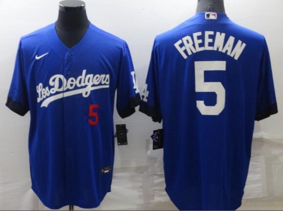 Men's Los Angeles Dodgers #5 Freddie Freeman  Stitched Jersey