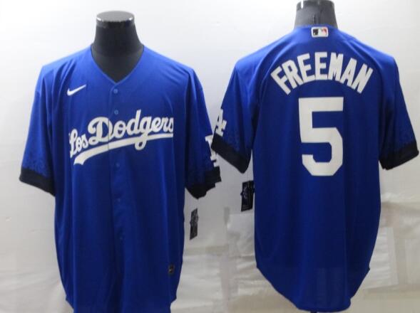 Men's Los Angeles Dodgers #5 Freddie Freeman  Stitched Jersey
