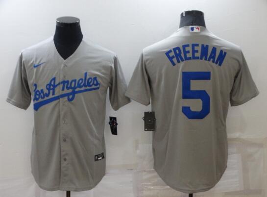 Men's Los Angeles Dodgers #5 Freddie Freeman Stitched Jersey
