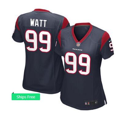 Women's Houston Texans JJ Watt Nike Navy Blue Jersey Women's Houston Texans JJ Watt Nike Navy Blue Jersey