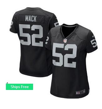 Women's Oakland Raiders Khalil Mack Nike Black Game Jersey Women's Oakland Raiders Khalil Mack Nike Black Game Jersey