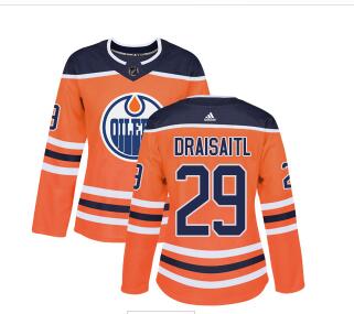 Adidas Edmonton Oilers #29 Leon Draisaitl Orange Home Authentic Women's Stitched NHL Jersey Adidas Edmonton Oilers #29 Leon Draisaitl Orange Home Authentic Women's Stitched NHL Jersey