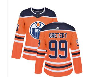 Adidas Edmonton Oilers #99 Wayne Gretzky Orange Home Authentic Women's Stitched NHL Jersey Adidas Edmonton Oilers #99 Wayne Gretzky Orange Home Authentic Women's Stitched NHL Jersey