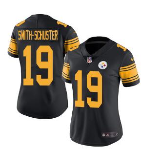 Women's Nike Steelers #19 JuJu Smith-Schuster black Stitched NFL Vapor Untouchable Limited Jersey Women's Nike Steelers #19 JuJu Smith-Schuster black Stitched NFL Vapor Untouchable Limited Jersey