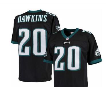 Men's Philadelphia Eagles Brian Dawkins Mitchell & Ness Black Retired Player Replica Jersey Men's Philadelphia Eagles Brian Dawkins Mitchell & Ness Black Retired Player Replica Jersey