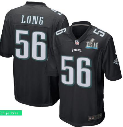 Men's Philadelphia Eagles Chris Long Nike Black Super Bowl LII Bound Game Event Jersey Men's Philadelphia Eagles Chris Long Nike Black Super Bowl LII Bound Game Event Jersey