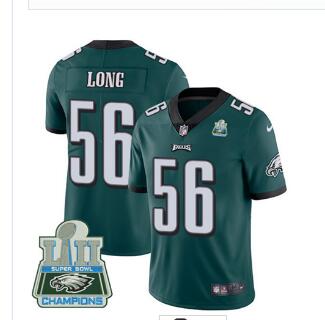 Nike Eagles #56 Chris Long Midnight Green Team Color Super Bowl LII Champions Men's Stitched NFL Vapor Untouchable Limited Jersey Nike Eagles #56 Chris Long Midnight Green Team Color Super Bowl LII Champions Men's Stitched NFL Vapor Untouchable Limited Jersey