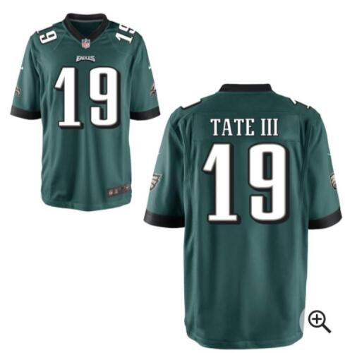 Men's Philadelphia Eagles Nike 19 Tate III Jersey Custom