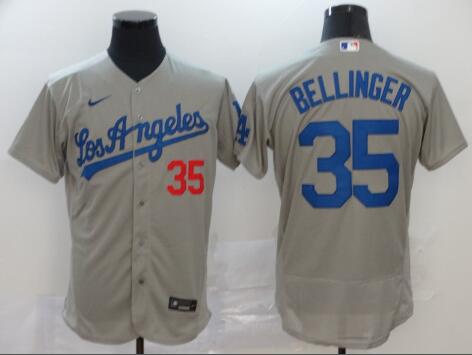 Men's Los Angeles Dodgers #35 Cody Bellinger Gray Stitched MLB Flex Base Nike Jersey Men's Los Angeles Dodgers #35 Cody Bellinger Gray Stitched MLB Flex Base Nike Jersey
