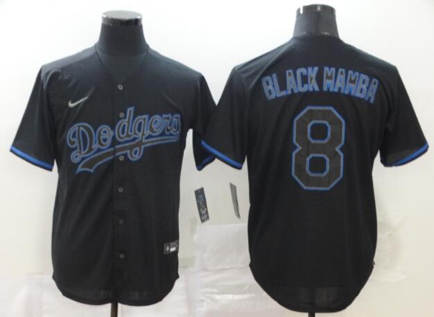 Men's Los Angeles Dodgers #8 Kobe Bryant Black Mamba Lights Out Black Fashion Stitched MLB Cool Base Nike Jersey Men's Los Angeles Dodgers #8 Kobe Bryant Black Mamba Lights Out Black Fashion Stitched MLB Cool Base Nike Jersey
