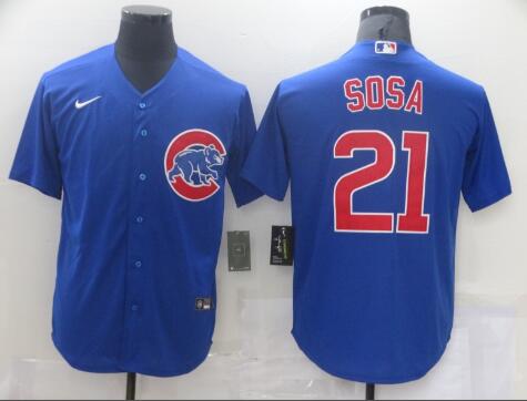 Men Chicago Cubs 21 Sosa Blue Game Nike MLB Jerseys Men Chicago Cubs 21 Sosa Blue Game Nike MLB Jerseys
