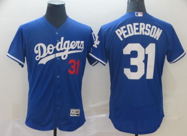 Men's Majestic Los Angeles Dodgers #31 Joc Pederson Stitched MLB Jersey