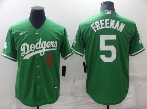 Men's Los Angeles Dodgers #5 Freddie Freeman Green St Patrick's Day 2021 Mexican Heritage Stitched Baseball Jersey Men's Los Angeles Dodgers #5 Freddie Freeman Green St Patrick's Day 2021 Mexican Heritage Stitched Baseball Jersey