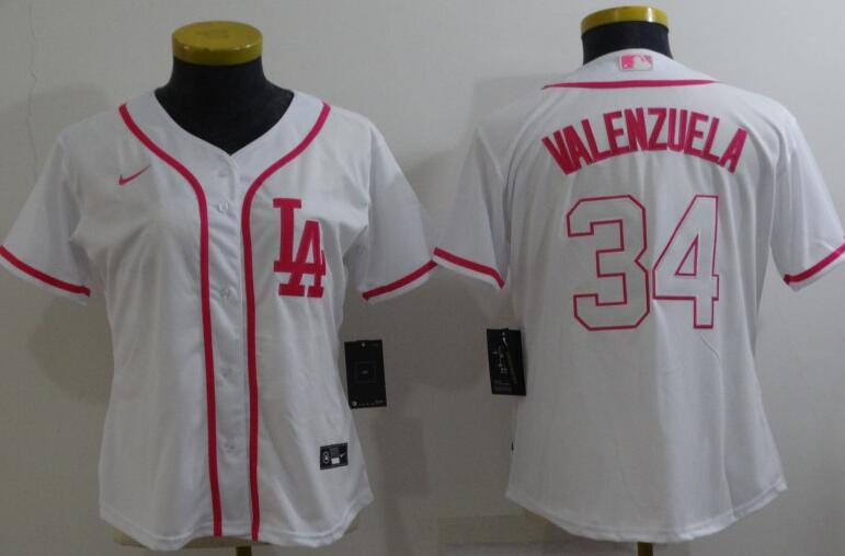 women's Los Angeles Dodgers #34 Fernando Valenzuela jersey women's Los Angeles Dodgers #34 Fernando Valenzuela jersey