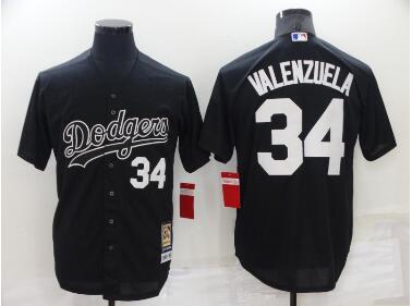 Men's Los Angeles Dodgers #34 Fernando Valenzuela Black Cooperstown Collection Cool Base Stitched Nike Jersey Men's Los Angeles Dodgers #34 Fernando Valenzuela Black Cooperstown Collection Cool Base Stitched Nike Jersey