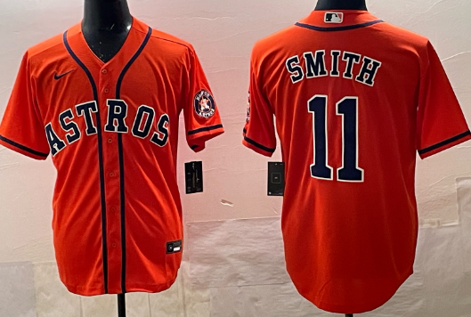 Men Smith Houston Astros Nike Stitched Jersey - Orange Men Smith Houston Astros Nike Stitched Jersey - Orange