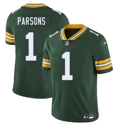 Men's Green Bay Packers Micah Parsons Nike Green stitched Jersey Men's Green Bay Packers Micah Parsons Nike Green stitched Jersey