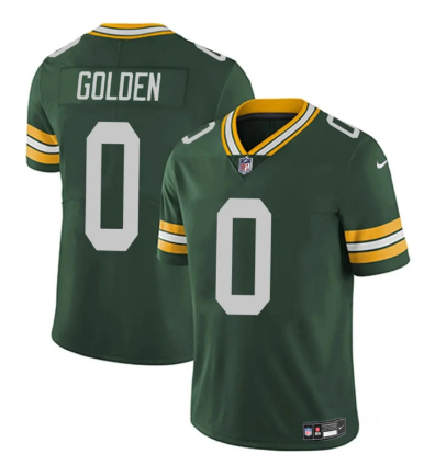 Men's Green Bay Packers #0 Matthew Golden Green 2025 Vapor Untouchable Limited Football Stitched Jersey Men's Green Bay Packers #0 Matthew Golden Green 2025 Vapor Untouchable Limited Football Stitched Jersey