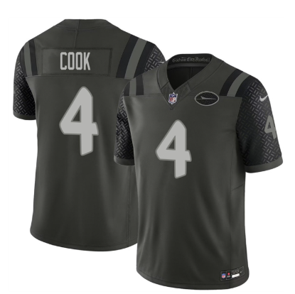 Men's New York Jets #4 Brady Cook Black 2025 F.U.S.E. “Rivalries” Vapor Limited Football Stitched Jersey Men's New York Jets #4 Brady Cook Black 2025 F.U.S.E. “Rivalries” Vapor Limited Football Stitched Jersey