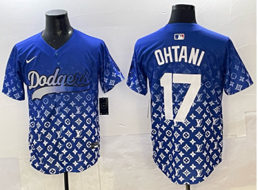 Men's Los Angeles Dodgers #17 Shohei Ohtani Blue Limited Stitched Baseball Jersey Men's Los Angeles Dodgers #17 Shohei Ohtani Blue Limited Stitched Baseball Jersey