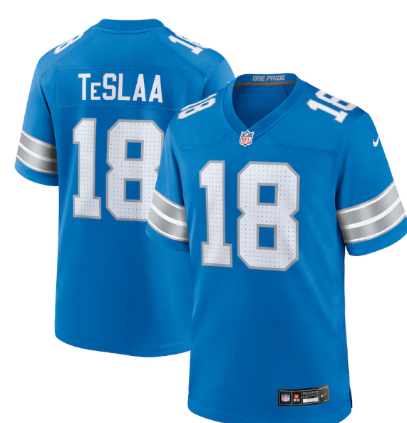 Men's Detroit Lions #18 Isaac TeSlaa Vapor Limited Football Stitched Jersey Men's Detroit Lions #18 Isaac TeSlaa Vapor Limited Football Stitched Jersey