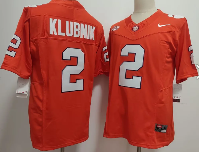 Men's Clemson Tigers #2 Cade Klubnik  F.U.S.E. Stitched Football Jersey Men's Clemson Tigers #2 Cade Klubnik  F.U.S.E. Stitched Football Jersey