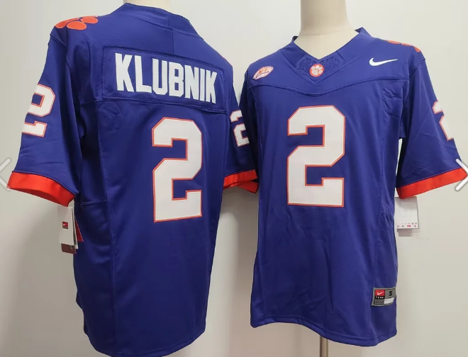 Men's Clemson Tigers #2 Cade Klubnik  F.U.S.E. Stitched Football Jersey Men's Clemson Tigers #2 Cade Klubnik  F.U.S.E. Stitched Football Jersey