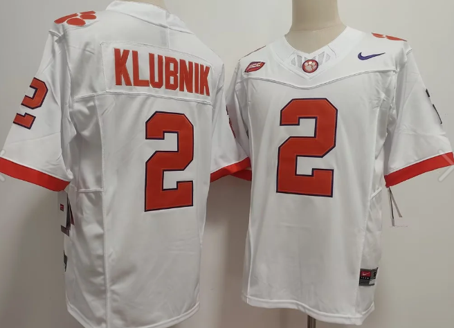 Men's Clemson Tigers #2 Cade Klubnik  F.U.S.E. Stitched Football Jersey Men's Clemson Tigers #2 Cade Klubnik  F.U.S.E. Stitched Football Jersey