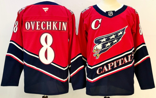 Men's Washington Capitals #8 Alex Ovechkin Red 2021 Retro Stitched NHL Jersey Men's Washington Capitals #8 Alex Ovechkin Red 2021 Retro Stitched NHL Jersey