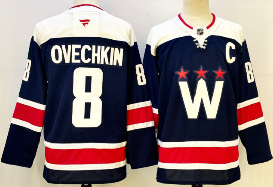Men's Washington Capitals #8 Alexander Ovechkin Navy Blue 2018 Stadium Series Stitched NHL Hockey Jersey Men's Washington Capitals #8 Alexander Ovechkin Navy Blue 2018 Stadium Series Stitched NHL Hockey Jersey