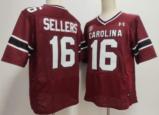 Big Size Men's South Carolina Fighting Gamecocks #16 LaNorris Sellers  Stitched Jersey Big Size Men's South Carolina Fighting Gamecocks #16 LaNorris Sellers  Stitched Jersey