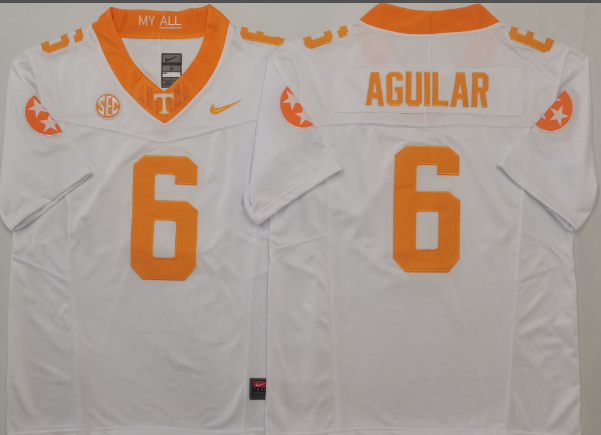 Tennessee Vols Joey Aguilar #6  jersey