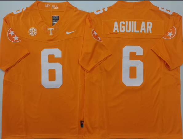 Tennessee Vols Joey Aguilar #6  jersey